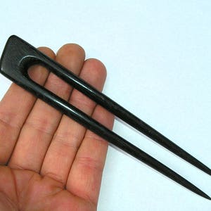 6 Slant Back Hair Fork Ebonised Walnut image 4