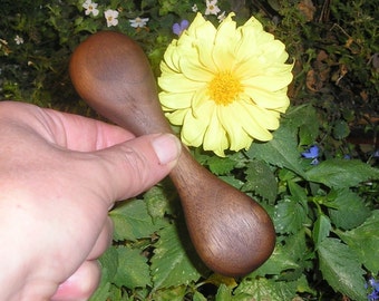 Baby Rattle   (Hand Carved Walnut Wood)