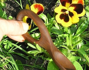 Hand Carved Full Wrap Handle Baby Spoon