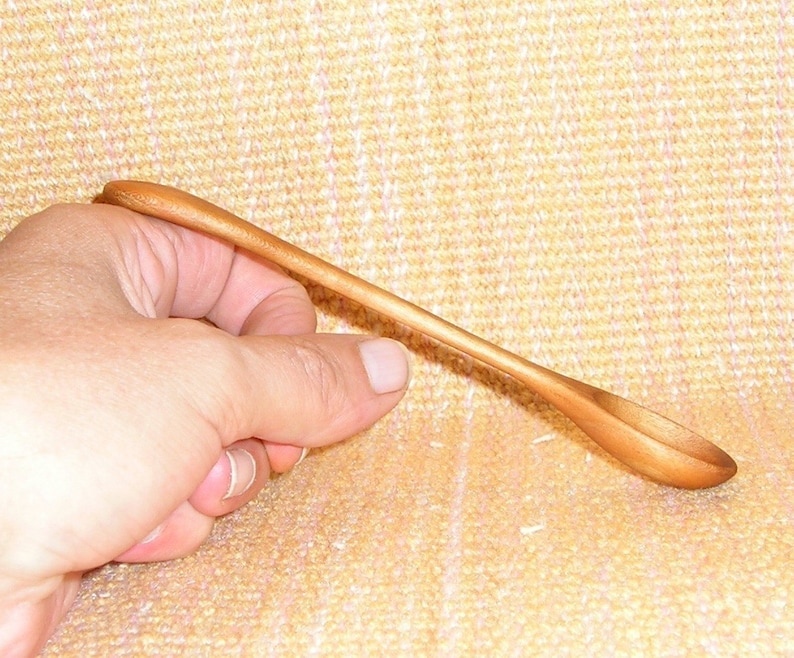 Babys First Spoon hand Carved Cherry Etsy