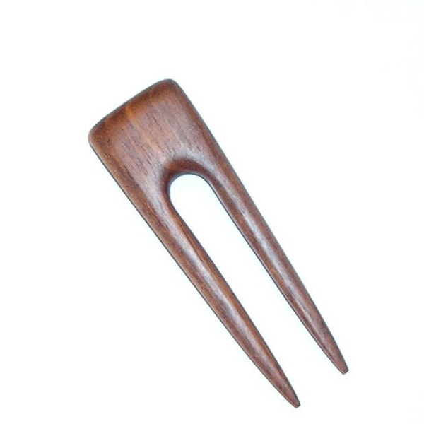 Stubby square top Walnut  hair fork