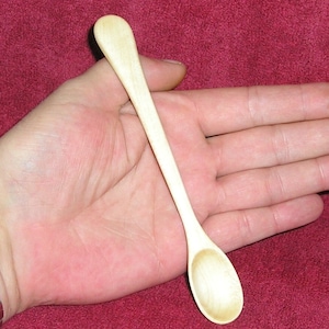 Babys First Hand Carved Maple Spoon