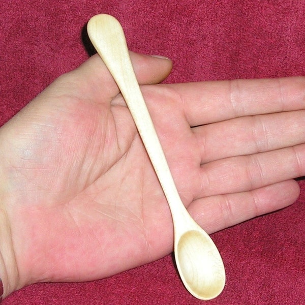 Babys First Hand Carved Maple Spoon