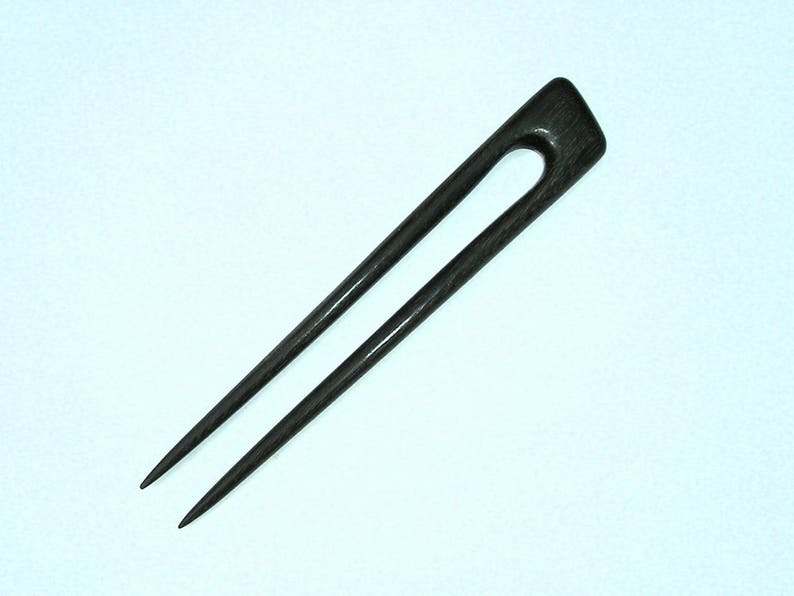 6 Slant Back Hair Fork Ebonised Walnut image 2