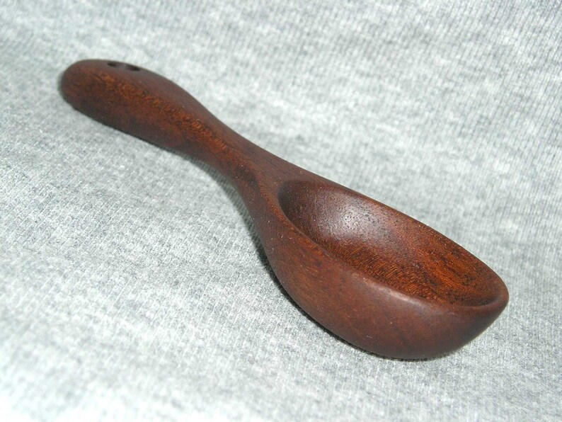 Walnut Coffee Scoop small One Teaspoon Size Etsy