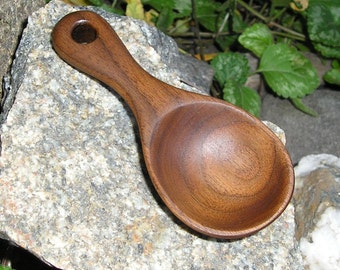 Walnut Coffee Scoop (Hand Carved)