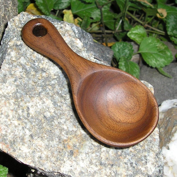 Walnut Coffee Scoop (Hand Carved)