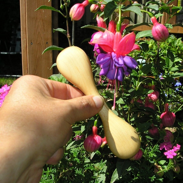 Baby Rattle (Hand Carved Hard Maple)