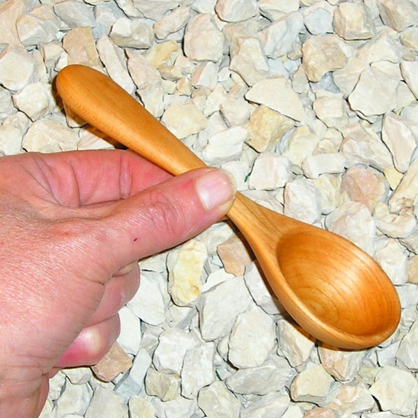 Cherry  Wood Coffee Scoop ( Medium Length )