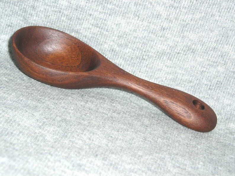 Walnut Coffee Scoop small One Teaspoon Size Etsy