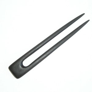 Square Top Hair Fork Ebonized Walnut image 4