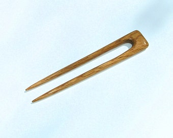 Hair Fork (Hand Carved Red Oak)