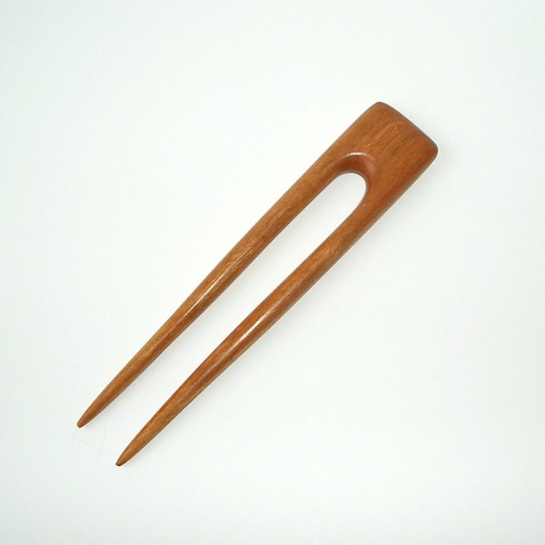 5 inch square top Cherry  hair fork