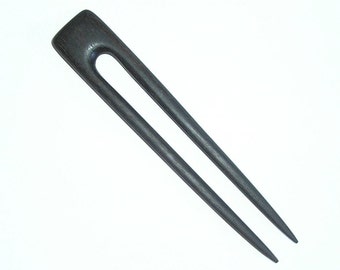 Square Top Hair Fork (Ebonized Walnut)