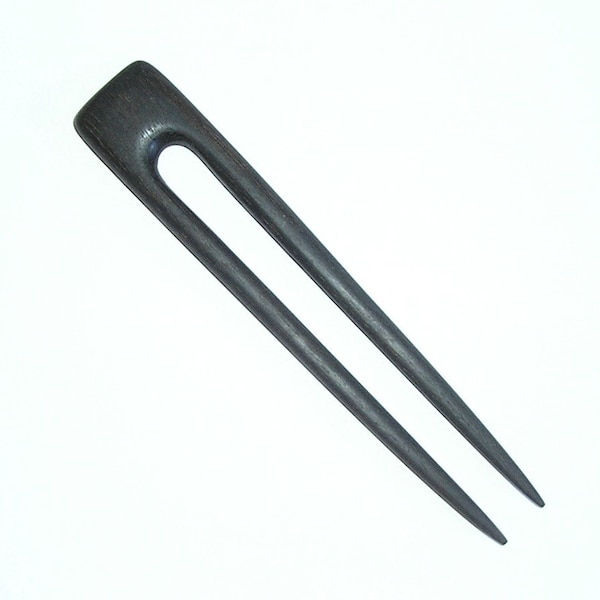 Square Top Hair Fork (Ebonized Walnut)