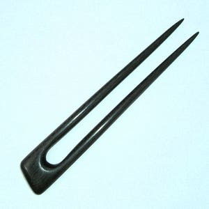 6 Slant Back Hair Fork Ebonised Walnut image 5