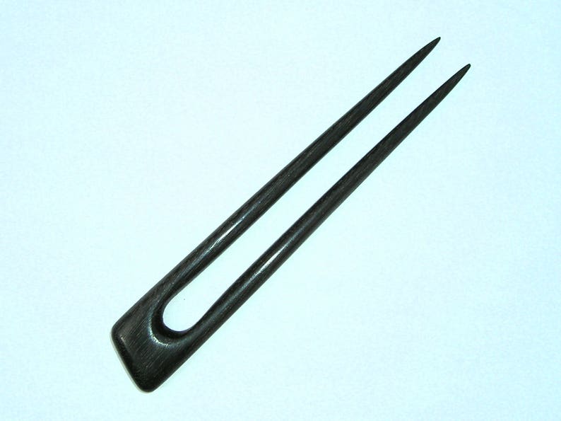 6 Slant Back Hair Fork Ebonised Walnut image 5