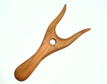 Hand Carved Cherry wood Lucet