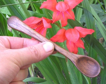 Babys First Spoon (Hand Carved Walnut)