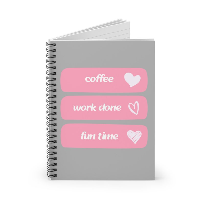 travelers notebookInspirational Spiral Notebook – for school, university,gift, quotes, lists, writing lover, blogging, fun image 1