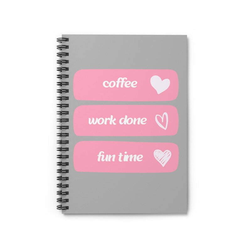 travelers notebookInspirational Spiral Notebook – for school, university,gift, quotes, lists, writing lover, blogging, fun image 2