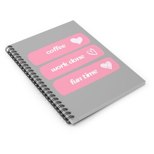 travelers notebookInspirational Spiral Notebook – for school, university,gift, quotes, lists, writing lover, blogging, fun image 3