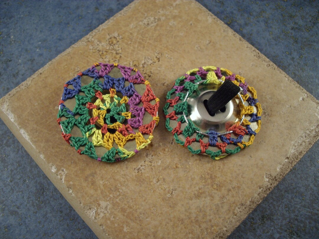 Rainbow Zill Covers or Mufflers Set of 2 Etsy