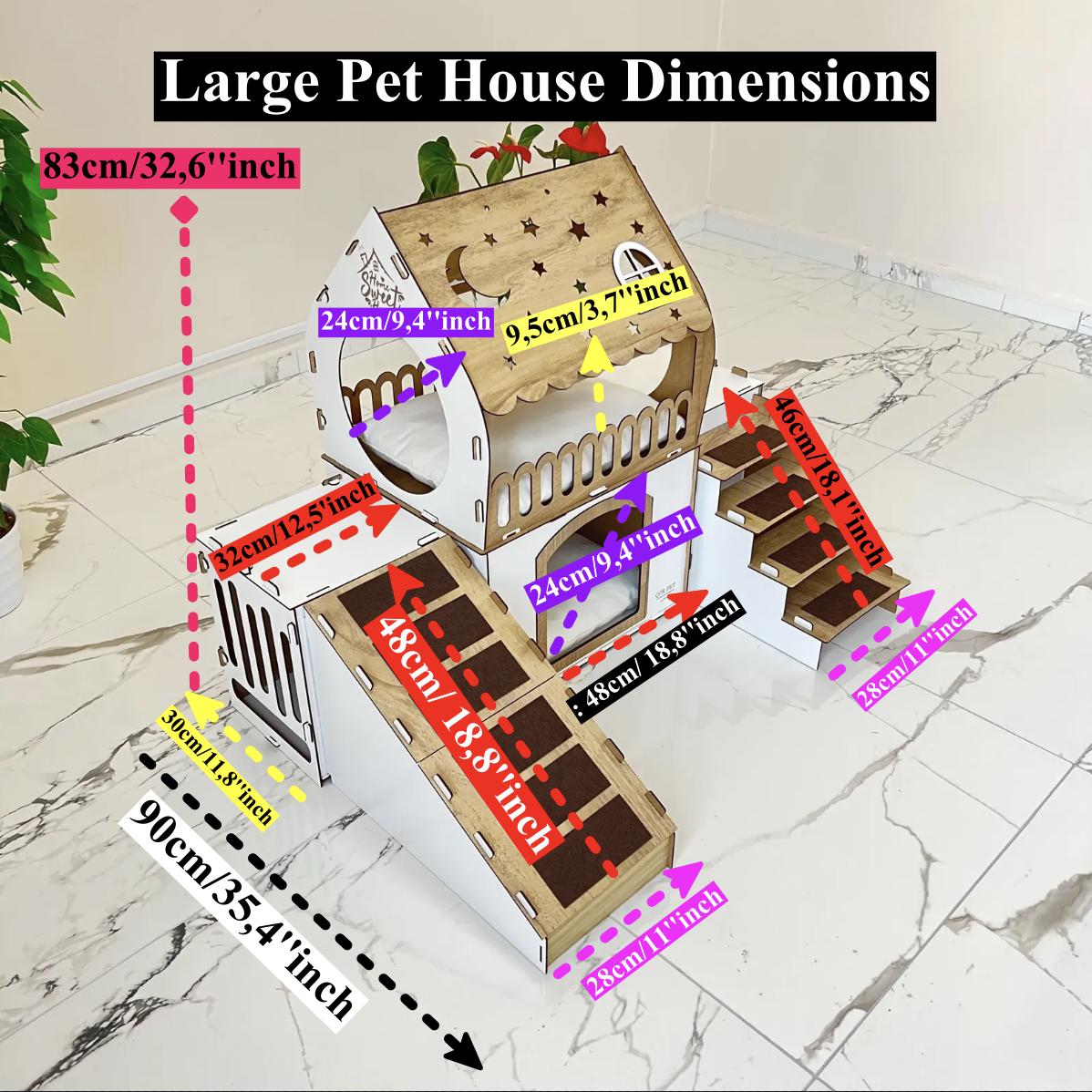 Picture Idea: Multipurpose Rabbit House Hay Feeder Bunny Furniture Extra Large