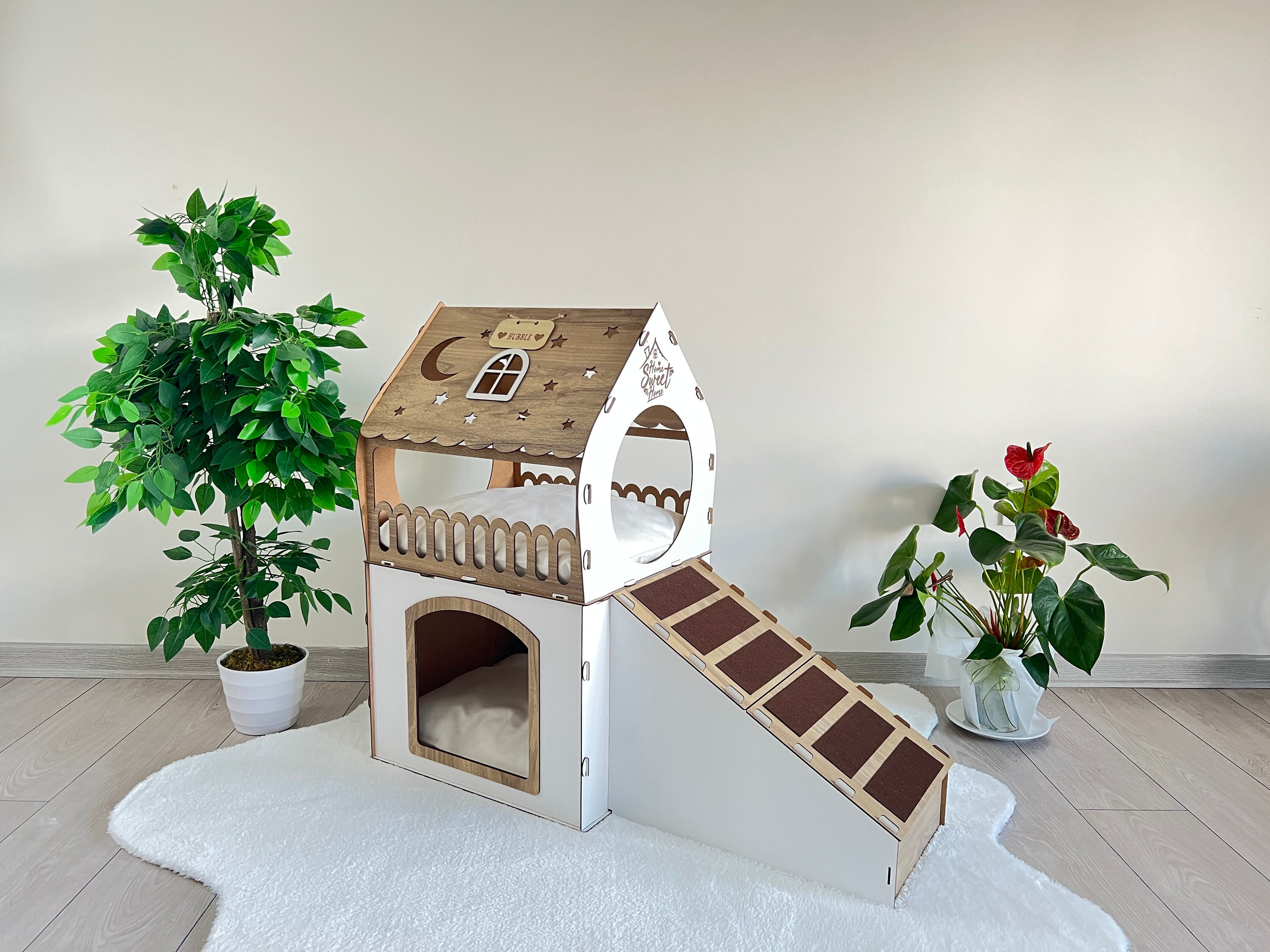 Rabbit House, Large Rabbits House, Rabbit Crate Furniture, Bunny Bed ...