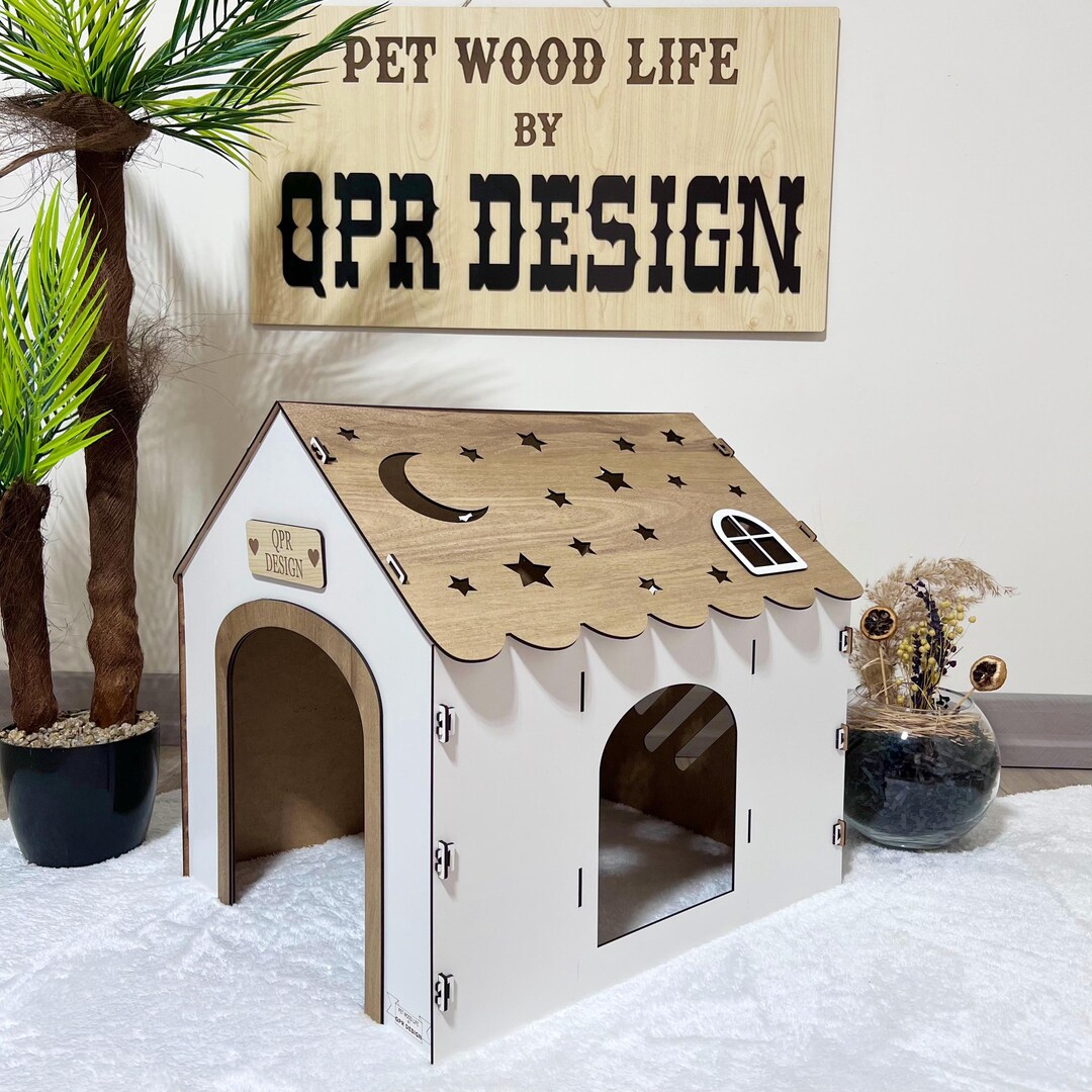 Handmade Birch Plywood Rabbit House: Modern Indoor Bunny Castle - Etsy