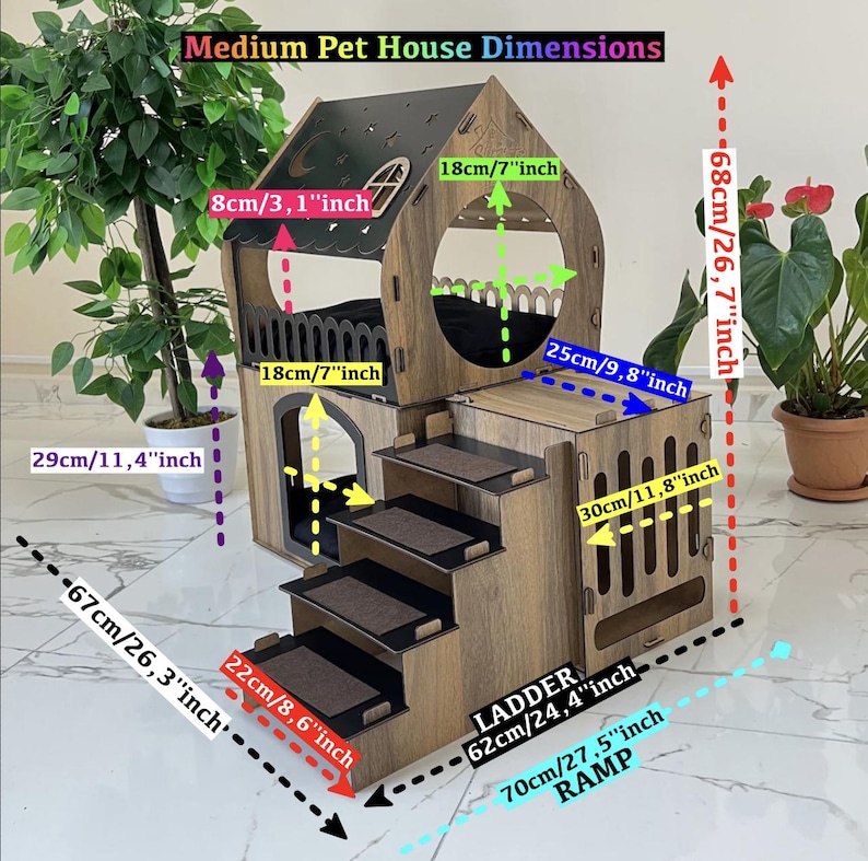 Indoor Rabbit House, Birch Plywood Bunny Hutch, Extra Large Rabbit ...