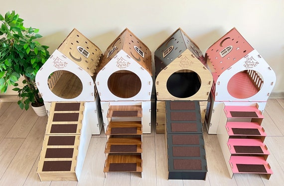 屋内用ウサギ小屋、木製ウサギ小屋、モダンなウサギ用家具、ウサギ小屋