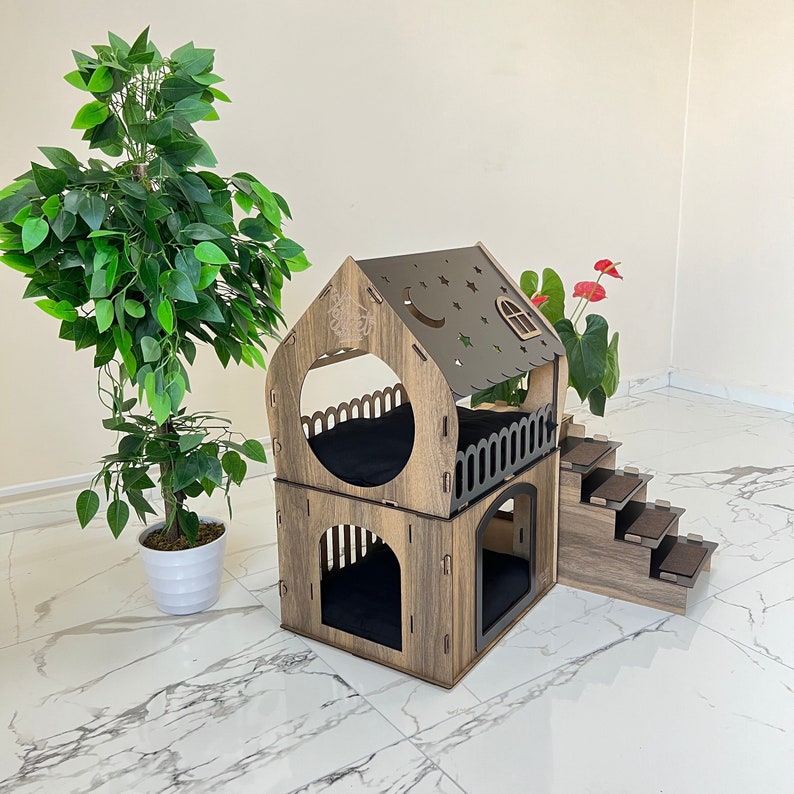 Indoor Rabbit House, Birch Plywood Bunny Hutch, Extra Large Rabbit ...