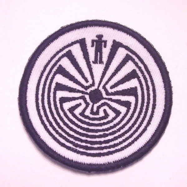 Man in the maze 3 inch embroidered patch