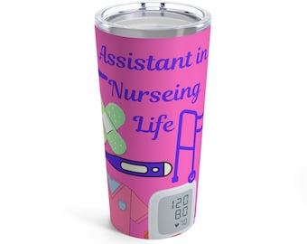 Spread Joy with this Assistant in Nursing/ Aged Care, Tumbler 20oz Bright and Cheery