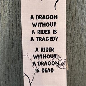 Fourth Wing themed Bookmark