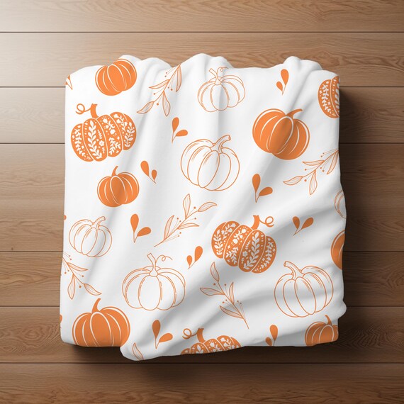 Halloween Microplush Decke 127x152 Cm – Ultraweich, Mit Kürbis-Muster, Kuschelig Für Couch, Bett & Als Geschenk