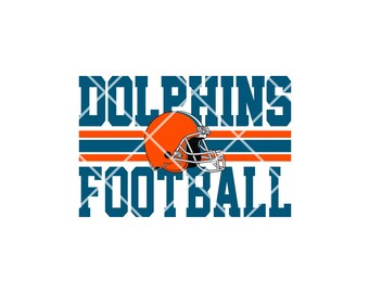 Dolphins Football Svg, Football Svg, Sports Svg, Football Shirt, Sublimation Designs, Png Dxf Pdf Eps