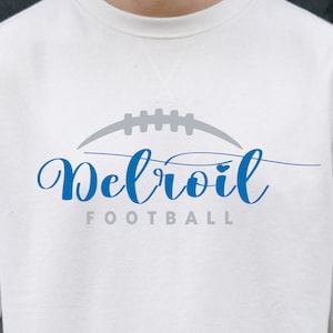 Deportes Svg, Detroit Svg, Equipo de fútbol Svg, Svg para archivos Cricut, Descarga instantánea