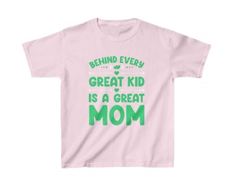 Achter elk braaf kind schuilt een geweldig mama-T-shirt | Moeder en kind | mama | Moederdagcadeau, cadeau voor kinderen, cadeau voor moeder