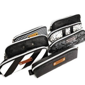 Sac de maquillage fait à la main Différentes variations, sac cosmétique, sac de maquillage en faux cuir artificiel, cadeau pour elle, sac de toilette de voyage fête des mères
