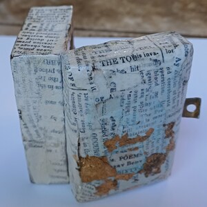 Altered art, Altered box, Assemblage, Mixed media, Vintage papers imagem 2