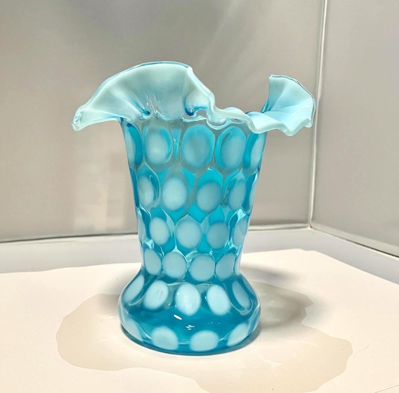 Fenton Coin Dot Vases - Etsy