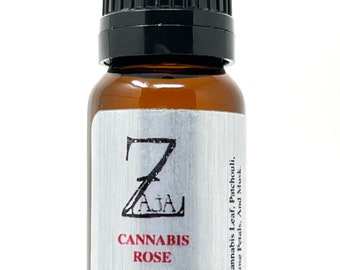 Cannabis Rose Perfume Oil by ZAJA Natural 10mL