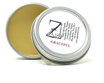 Graceful Solid Perfume 30g by ZAJA Natural White Musk, Pink Rose, Citrus