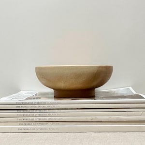 SECOND: Handmade ceramic serving bowl.