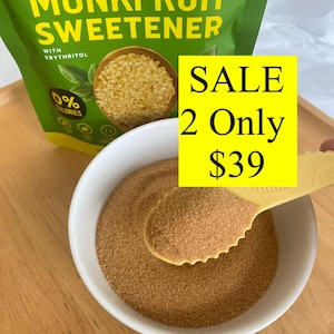 Monk fruit sweetener Organic sugar free Gift for coffee lover Gift for sport friend Sport lovers Diet food Gift for grandma for birthday
