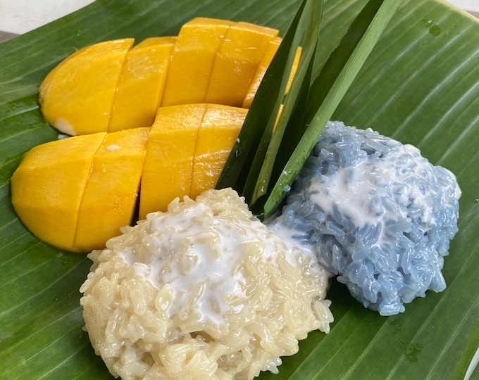 Mango Sticky rice  kit,DIY Thai dessert gift for mom birthday from son and daughter Cooking gifts adults Gourmet gift set Gift for vegan