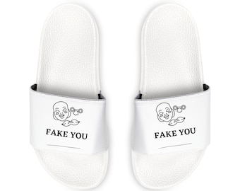 Fake you Men's PU Slide Sandals