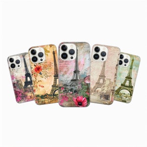 Paris Handyhülle Stadt der Liebe Cover für iPhone 17, 16 Pro, 15, 14, 13, 12, 11, Google Pixel 10, 9 Pro, 8, 7A, Samsung Galaxy S24 fe, A55